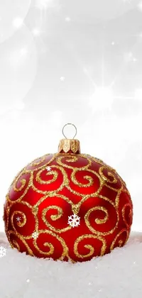 Ball Christmas Ornament Holiday Ornament Live Wallpaper
