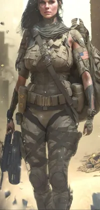 Ballistic Vest Breastplate Military Uniform Live Wallpaper