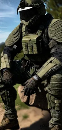Ballistic Vest Camouflage Glove Live Wallpaper