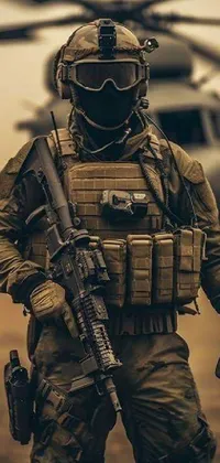 Ballistic Vest Camouflage Military Uniform Live Wallpaper