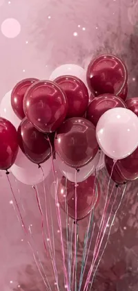 Balloon Pink Red Live Wallpaper