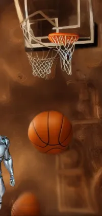 robot basketball Live Wallpaper