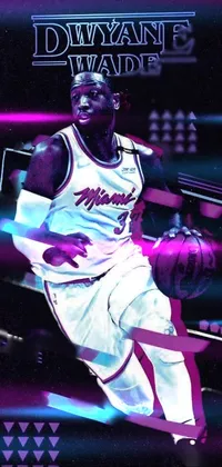 Basketball Purple Jersey Live Wallpaper - free download
