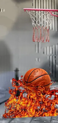 Basketball Sports Equipment Orange Live Wallpaper