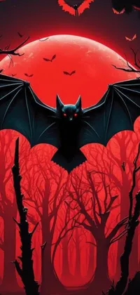 Bat Black Art Live Wallpaper
