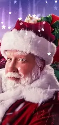 Beard Hat Santa Claus Live Wallpaper