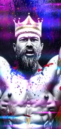 Beard Purple Organism Live Wallpaper