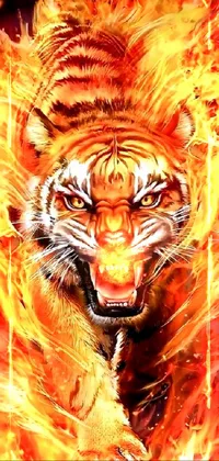 Bengal Tiger Siberian Tiger Roar Live Wallpaper