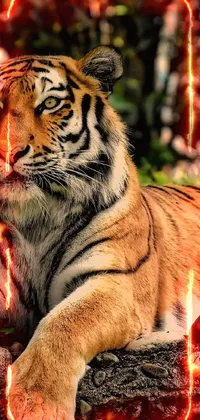 fire tiger  Live Wallpaper