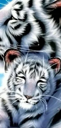 Bengal Tiger Siberian Tiger White Live Wallpaper