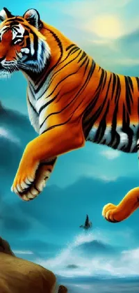 Bengal Tiger Tiger Water Live Wallpaper