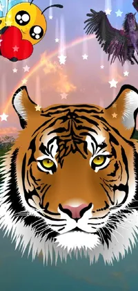 Bengal Tiger Vertebrate Siberian Tiger Live Wallpaper