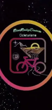Bicycle Font Violet Live Wallpaper
