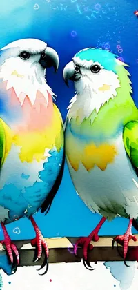 Bird Beak Blue Live Wallpaper