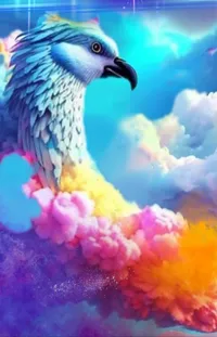 Bird Beak Cloud Live Wallpaper
