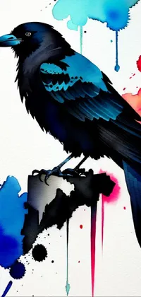 Bird Blue Art Live Wallpaper