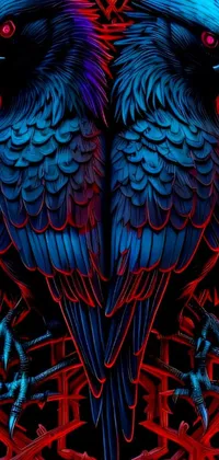 Bird Blue Organ Live Wallpaper