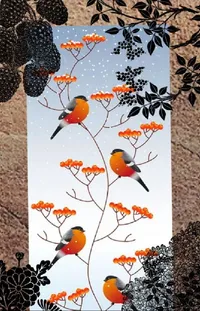 Bird Botany Leaf Live Wallpaper