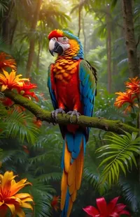 Bird Botany Macaw Live Wallpaper