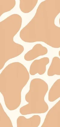 Add a touch of elegance to your phone with this stunning live wallpaper featuring a giraffe print pattern