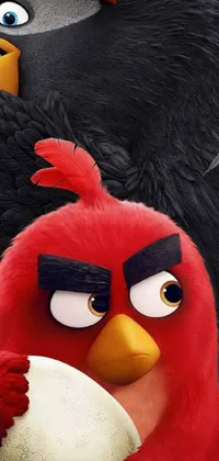 Add a playful element to your iPhone 15 background with this Angry Birds live wallpaper! Featuring a group of red feathered birds in cinematic style, the digital art truly captures their fiery essence