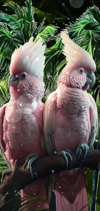 Bird Cockatoo Natural Environment Live Wallpaper