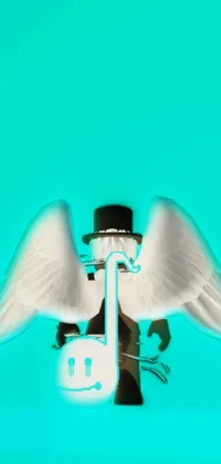 Bird Electric Blue Lamp Live Wallpaper