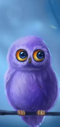 Bird Eye Purple Live Wallpaper