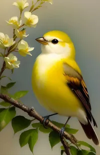 Bird Flower Beak Live Wallpaper