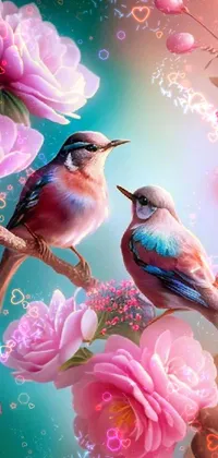 Bird Flower Plant Live Wallpaper