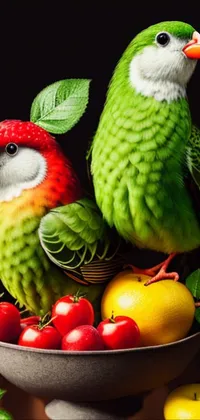 Bird Food Green Live Wallpaper