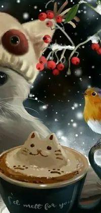 This stunning live wallpaper is perfect for animal lovers who enjoy fantasy art