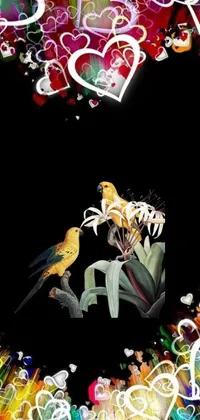 Bird Light Art Live Wallpaper
