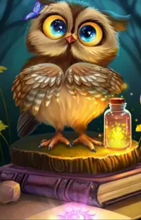 Bird Light Owl Live Wallpaper