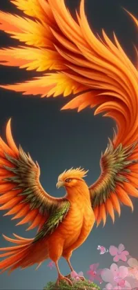 Bird Nature Orange Live Wallpaper