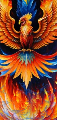 Bird Orange Feather Live Wallpaper