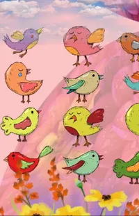 Bird Organism Orange Live Wallpaper