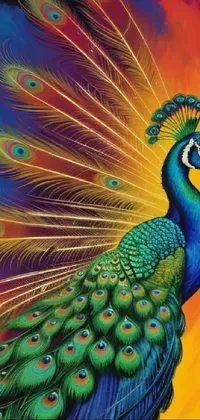 Bird Peafowl Light Live Wallpaper