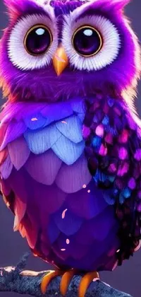 Bird Photograph Purple Live Wallpaper