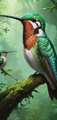 Bird Plant Nature Live Wallpaper