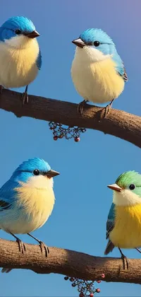 Bird Sky Blue Live Wallpaper