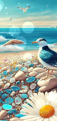 Bird Sky Water Live Wallpaper