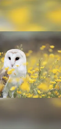 Bird Snowy Owl Ecoregion Live Wallpaper