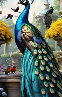 Bird Vertebrate Blue Live Wallpaper