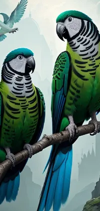 Bird Vertebrate Blue Live Wallpaper