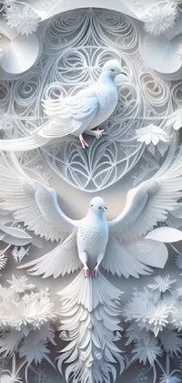 Bird White Light Live Wallpaper