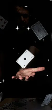 Black Gambling Poker Live Wallpaper