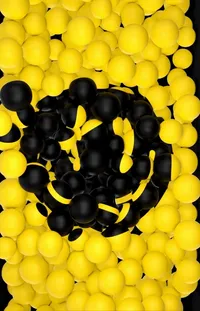 Black Yellow Organism Live Wallpaper