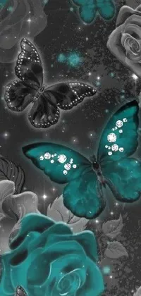Blue Arthropod Butterfly Live Wallpaper