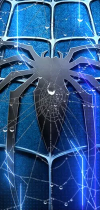 Enjoy a dynamic and thrilling phone live wallpaper with a 3D HD effect of the iconic Spider-Man logo